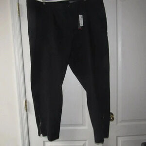 NWT AVENUE Black Cotton Stretch Skinny Pants Plus Size 26 Average